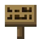 Minecraft Sign item icon (latest, transparent PNG)