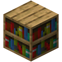 Minecraft Bookshelf item icon (latest, transparent PNG)