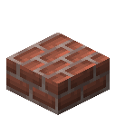 Minecraft Brick Slab item icon (latest, transparent PNG)