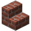 Minecraft Brick Stairs item icon (latest, transparent PNG)