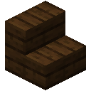 Minecraft Dark Oak Stairs item icon (latest, transparent PNG)