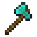 Minecraft Diamond Axe item icon (latest, transparent PNG)