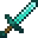 Minecraft Diamond Sword item icon (latest, transparent PNG)