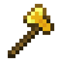 Minecraft Golden Axe item icon (latest, transparent PNG)