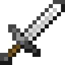 Minecraft Iron Sword item icon (latest, transparent PNG)