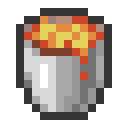 Minecraft Lava Bucket item icon (latest, transparent PNG)