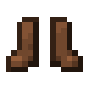 Minecraft Leather Boots item icon (latest, transparent PNG)