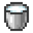 Minecraft Milk Bucket item icon (latest, transparent PNG)