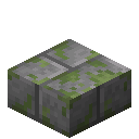Minecraft Mossy Stone Brick Slab item icon (latest, transparent PNG)