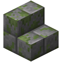 Minecraft Mossy Stone Brick Stairs item icon (latest, transparent PNG)