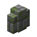 Minecraft Mossy Stone Brick Wall item icon (latest, transparent PNG)