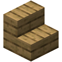 Minecraft Oak Stairs item icon (latest, transparent PNG)