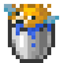 Minecraft Pufferfish Bucket item icon (latest, transparent PNG)