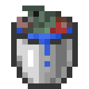 Minecraft Salmon Bucket item icon (latest, transparent PNG)