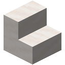 Minecraft Smooth Quartz Stairs item icon (latest, transparent PNG)
