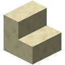 Minecraft Smooth Sandstone Stairs item icon (latest, transparent PNG)