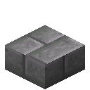 Minecraft Stone Brick Slab item icon (latest, transparent PNG)
