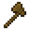 Minecraft Wooden Axe item icon (latest, transparent PNG)