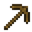 Minecraft Wooden Pickaxe item icon (latest, transparent PNG)
