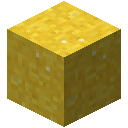 Minecraft Yellow Concrete Powder item icon (latest, transparent PNG)