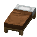 Minecraft Brown Bed item icon (latest, transparent PNG)