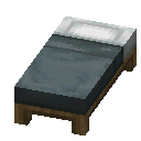 Minecraft Gray Bed item icon (latest, transparent PNG)