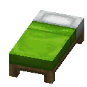 Minecraft Lime Bed item icon (latest, transparent PNG)