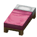 Minecraft Pink Bed item icon (latest, transparent PNG)