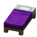 Minecraft Purple Bed item icon (latest, transparent PNG)