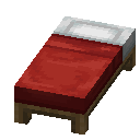 Minecraft Red Bed item icon (latest, transparent PNG)