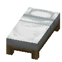 Minecraft White Bed item icon (latest, transparent PNG)