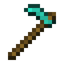 Minecraft Diamond Hoe item icon (latest, transparent PNG)