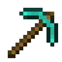 Minecraft Diamond Pickaxe item icon (latest, transparent PNG)