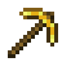 Minecraft Golden Pickaxe item icon (latest, transparent PNG)