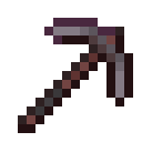 Minecraft Netherite Pickaxe item icon (latest, transparent PNG)