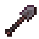 Minecraft Netherite Shovel item icon (latest, transparent PNG)