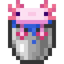 Minecraft Axolotl Bucket item icon (latest, transparent PNG)