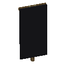 Minecraft Black Banner item icon (latest, transparent PNG)