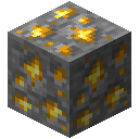 Minecraft Gold Ore item icon (latest, transparent PNG)