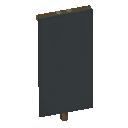 Minecraft Gray Banner item icon (latest, transparent PNG)