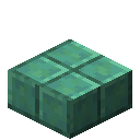 Minecraft Oxidized Cut Copper Slab item icon (latest, transparent PNG)