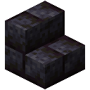 Minecraft Polished Blackstone Brick Stairs item icon (latest, transparent PNG)