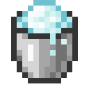 Minecraft Powder Snow Bucket item icon (latest, transparent PNG)