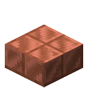 Minecraft Waxed Cut Copper Slab item icon (latest, transparent PNG)