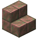 Minecraft Waxed Exposed Cut Copper Stairs item icon (latest, transparent PNG)