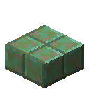 Minecraft Weathered Cut Copper Slab item icon (latest, transparent PNG)