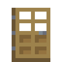 Minecraft Oak Door item icon (latest, transparent PNG)