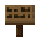 Minecraft Spruce Sign item icon (latest, transparent PNG)