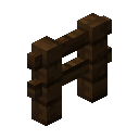 Minecraft Dark Oak Fence item icon (latest, transparent PNG)