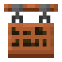 Minecraft Acacia Hanging Sign item icon (latest, transparent PNG)